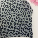 Anthropologie All Fenix Jagger Long Athletic Sports Bra: Charcoal Grey/Black Leopard Cheetah Photo 5