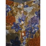 Vintage Prairie Skirt Medium Pink Floral, Midi Cotton Skirt, Womens Country Chic Tan Photo 2