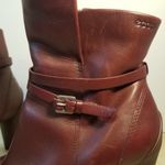 NWOT Ecco leather ankle boots. NEW Red Size 9 Photo 1