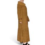 Universal Threads Universal Thread Brown Gold Bohemian Peasant Cottage Maxi Dress Photo 3