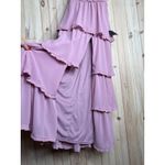 Lulus NWT  Sophisticated Occasion Pink Bustier Lace-Up Maxi Dress Cocktail Sz S Photo 4