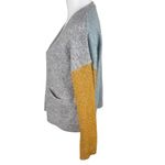 Hem & Thread  Colorblock Grandpa Long Sleeve Button Front Sweater Cardigan Small Photo 8