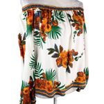 Flying Tomato  Crop Top Large L Top Off Shoulder Floral Boho Photo 2