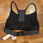 Koral  brand sports bra size small shiny black with blue‎ Photo 1