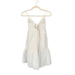 ZARA B8  White Mini Dress Tiered Ruffle Spaghetti Straps Summer Beach Size S Photo 9
