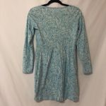 Boden Blue & White Paisley Bodycon Mini Dress Womens Size 4 Shift Shirt Dress Photo 8
