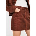BDG Denim 100% Cotton Mini Skirt in Brick Red Snake Skin Print size Large Photo 7