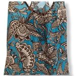 Trina Turk Women’s Silk Racerback Tank Top Size S – Blue Butterfly & Floral Print Photo 1