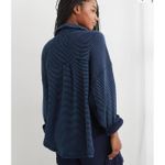 Aerie LumberJane Waffle Shirt Oversized Button Up Navy Blue Women’s size Small Photo 11