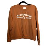 Yellowstone Crewneck Sweatshirt Size Small Orange Athletic Western Photo 1