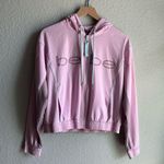 Bebe Pink Cloud Lightweight Full Zip Hooded Jacket Photo 0