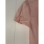 Caribbean Joe  · Pintuck Embroidered Tunic Blouse · Cotton · Pastel Pink · Medium Photo 6