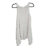 Free People  Voile & Lace Trapeze Slip Polka Dot Dress White XS Boho Mini Photo 2