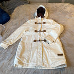 Pendleton  Parka Hooded Drawstring Wool Lined Hood size Medium Photo 0