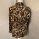 Etcetera   Buton Up Dress Shirt 12 Cheetah Print Tuxedo Style Corporate Siren Photo 1