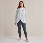 Haven Well Within Sweater Knit Cardigan Womne's XL Pale Blue Athleisure Comfy Photo 1