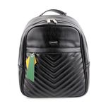 💛💚DAVID JONES PARIS Black Leather 🎒 BACKPACK.💛💚 Black Photo 3