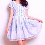 Disney Secret Honey X NWT Miss Bunny Bow Front Kawaii Dress Free Size Photo 1