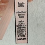 Victoria's Secret  Body Unlined Demi Bra‎ 34DD Peach Lace Bow Adjustable Photo 7