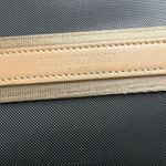 Longchamp VTG Tote Black Beige Leather Trim Tall Handbag Retro Chic minimalist Photo 2