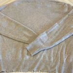 27 Miles Women’s Light Grey Skull Design Cashmere Sweater Photo 8