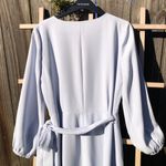 J.Crew  365 Crepe Wrap Dress Size 4 in Light Blue Photo 10