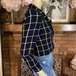 Kasper VINTAGE 1990'S FOR ASL BLUE & YELLOW PLAID CROPPED BLAZER (4) Photo 2
