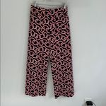 Maeve Anthropologie  The Colette Ponte Wide Leg Pants Red Navy Photo 3