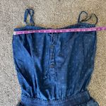 Express Chambray Anchor Print Romper | Size Small Blue Photo 2