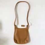 Coach Vintage Tan Leather Slim Hippie Flap Saddle Bag Crossbody Photo 1