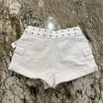 PacSun NWT  Belted White Ultra High Rise Cargo Short Photo 3