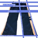 Nike  BLUE AND PINK PARTIAL ZIPPER LEG DRAWSTRING WAIST TRACK PANTS (M) Photo 13