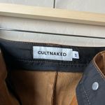 NEW Cultnaked Killa Choco Brown Vegan Faux Leather High‎ Rise Straight Pants XS Photo 9