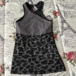 Lululemon Cherry Cheetah Dark Slate Black Meshed up Tank Top + Mesh Sports Bra Photo 1