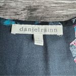 Daniel Rainn  Women's Floral Sleeveless Blouse S SM Small Midnight Blue Pink Teal Photo 7