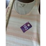 Calvin Klein  Jeans Peach/Pink Striped Hi Low Tank Top Festival Concert Career Photo 7