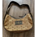 Baby Phat Vintage  Snake Skin Shoulder Hand Bag Gold Black White Stones NWT RARE Photo 2