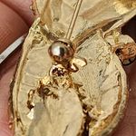 Large Statement Gold Colorful Parrot Bird Brooch Pin Photo 6