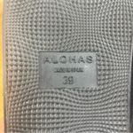 ALOHAS Marshmallow Shimmer Metallic Silver Leather Chunky Sandals Sz 39 EU Photo 9