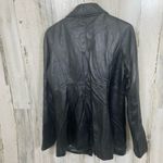 DANIER Vintage Leather Jacket Size S Black Biker Moto Two Way Zipper Grunge Photo 4