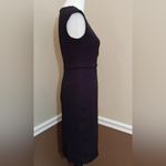 London Times NEW  Textured Black Sleeveless Side Pleated Modcloth Sheath Dress 2 Photo 3