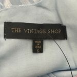 The Vintage Shop NWT Pleated Top Womens S Blue Flowy Bell Sleeve Soft Girl Photo 9