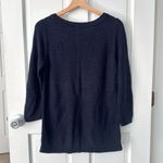 Talbots  Lobster Beaded Sweater Navy 3/4 Sleeve Preppy Nautical Beach Size S Photo 3