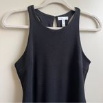 Leith Black High Neck Asymmetrical Dress XS Photo 2