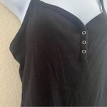 No Boundaries  Black Ribbed Bodysuit Spaghetti Strap Top Photo 7