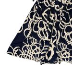 Boutique Haani | Artsy Abstract Swing Dress with Ribbon Waist Tie Size Small Midi Modest Photo 8