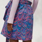 Anthropologie Porridge Blue Iris Wrap Mini Skirt Sz M Photo 7