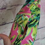 Tommy Bahama  GOLF UPF 50 NEON PINK BOTANICAL HAWAIIAN LEAF PRINT LONG SLEEVE M Photo 4
