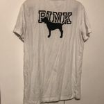 PINK - Victoria's Secret Pink Victoria Secret White/Black Color Short Sleeve Tee Photo 3
