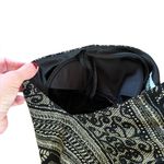 R & M Richards R M Richards Blouse Printed Beaded Fringe Black White Womens Size 16 Photo 7